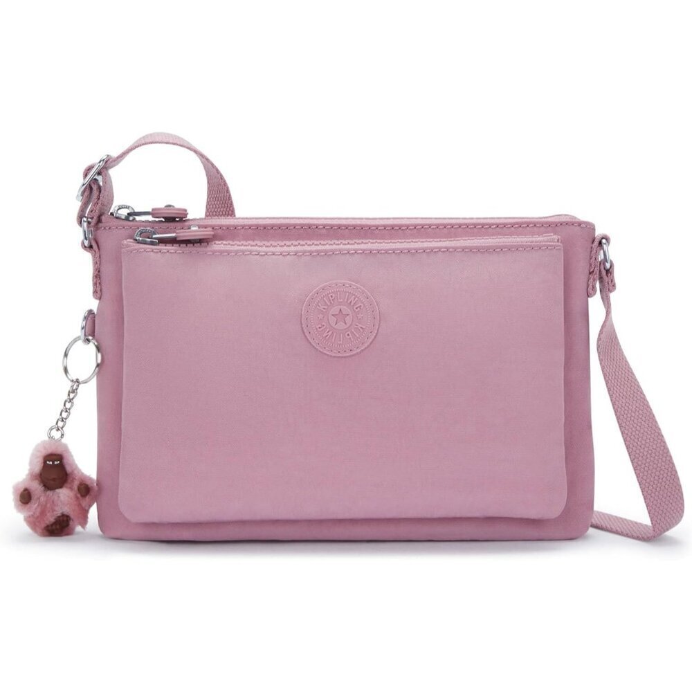 Crossbody Bag Polyester Pink Womens Compact Light Recycled Travel